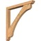 Ekena Millwork Legacy Slat Smooth Bracket w/ Offset Brace, Western Red Cedar, 5 1/2"W x 48"D x 48"H BKT0604X48X48LEC06SWR - alternate 1